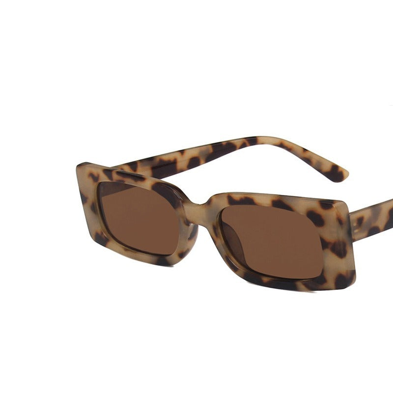 Tortoiseshell Vintage Sunglasses For Women 90s Square Glasses