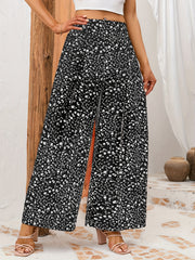 Floral Wide Leg Pants Spring Summer Casual Loose
