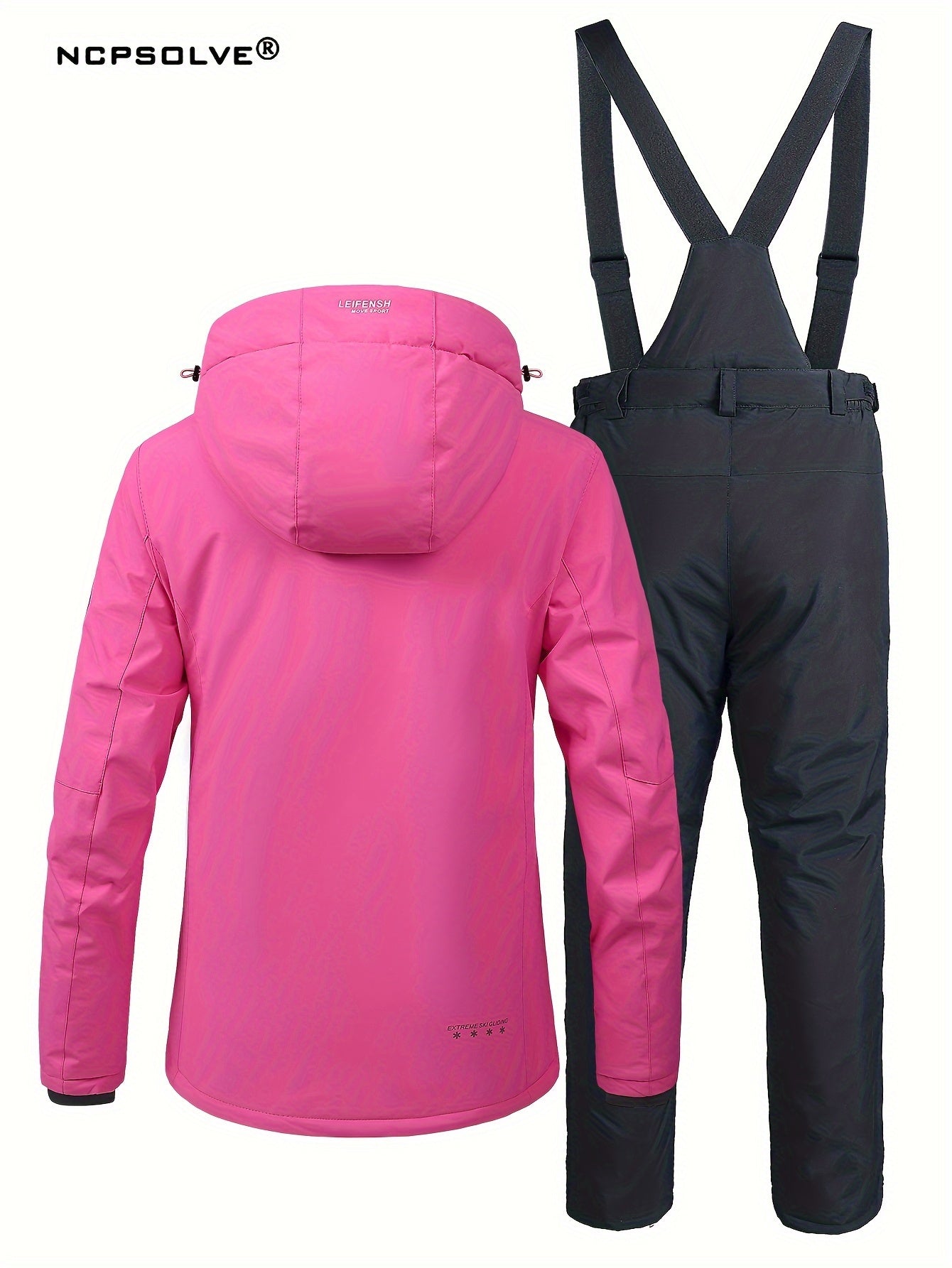 Windproof Ski Set Hooded Jacket & Trouser Women's Activewear