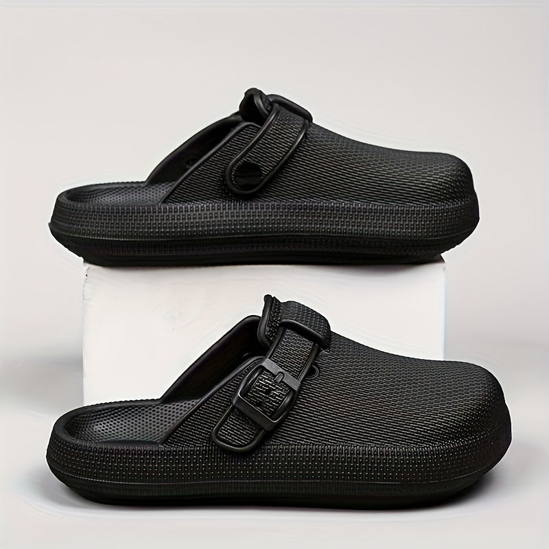 Women's Closed Toe Buckle Slides Sandals Lightweight Sports Slip