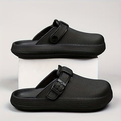 Women's Closed Toe Buckle Slides Sandals Lightweight Sports Slip