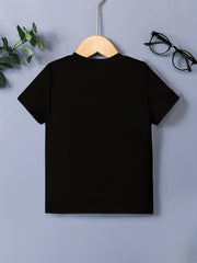 Kids Skull Print T-shirt Halloween Pullover