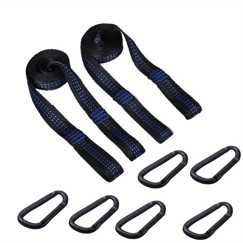 2pcs Hammock Tree Straps Hanging Rope Outdoor Adjustable Strap Bandage