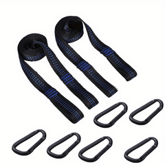 2pcs Hammock Tree Straps Hanging Rope Outdoor Adjustable Strap Bandage