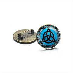 Celtic Triquetra Brooch Pins for Men