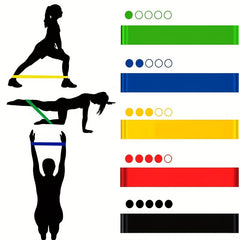 5 Resistance Bands Yoga Latex Rings for Fit & Toned Body