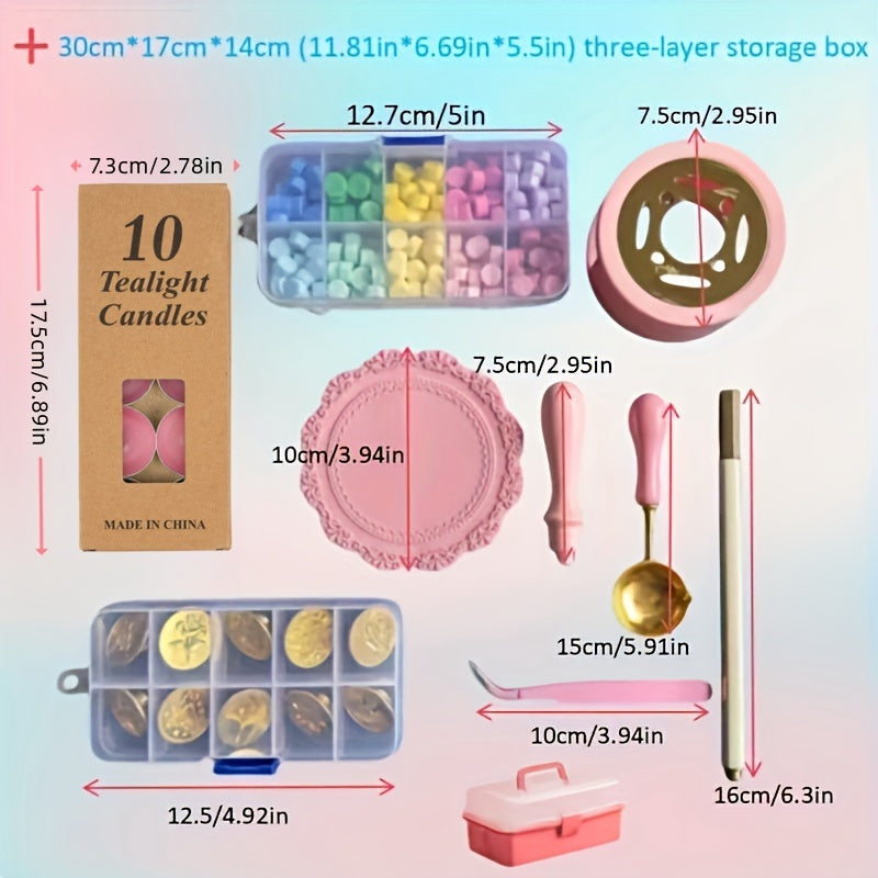 Creative Wax Seal Stamp Kit for DIY Decorative Christmas Cards