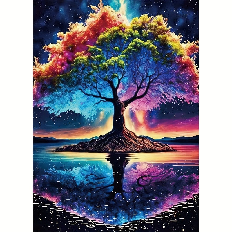 DIY Diamond Painting Landscape Reflection Tree Creative Gift