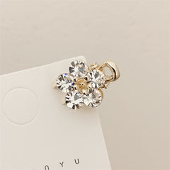 Crystal Flower Mini Hair Claw Clip Vintage Hairclip Hair Accessories