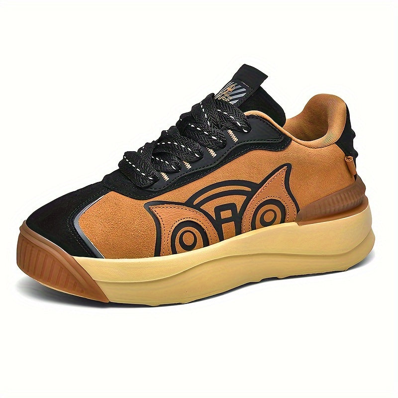 Men's Vintage Sneakers Comfy Non Slip Lace Up Street Shoes