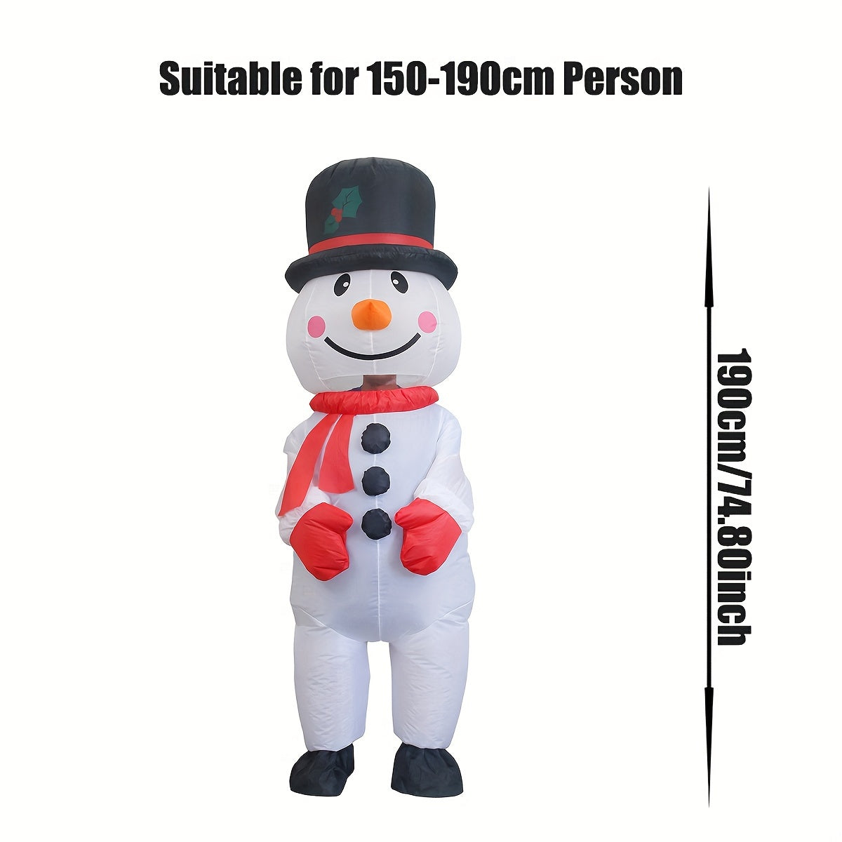 Snowman Inflatable Costume Halloween Party Cosplay Costumes