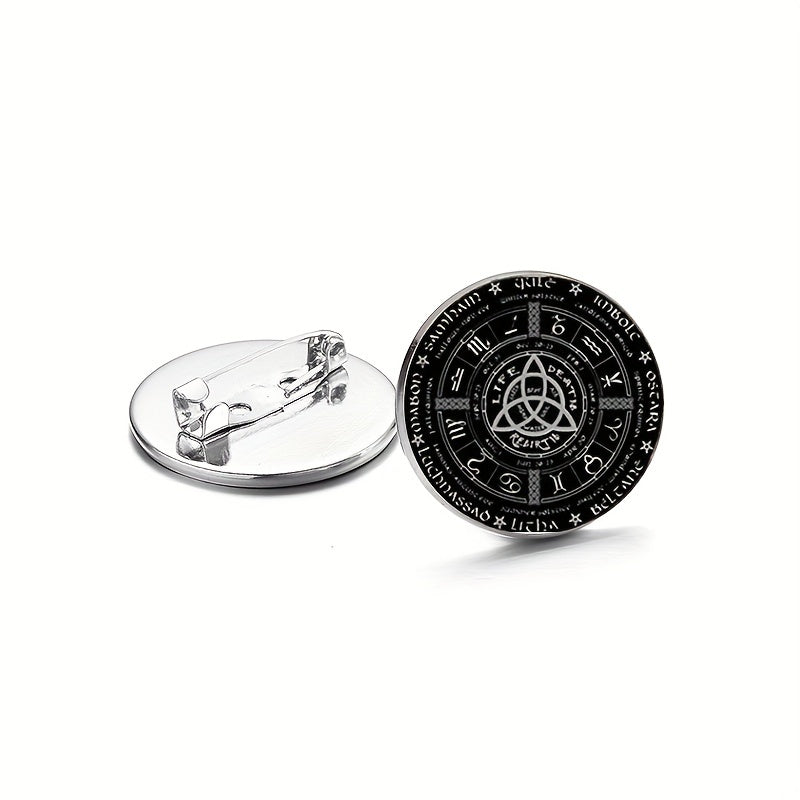 Pagan Wheel Brooch Pins Set of 3