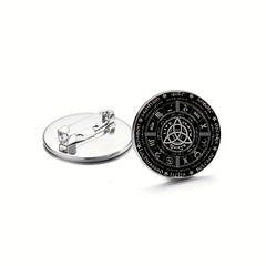 Pagan Wheel Brooch Pins Set of 3