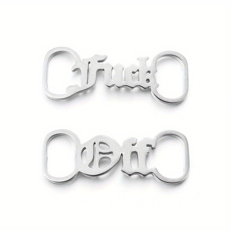 Stainless Steel Name Plate Shoe Clips For Men