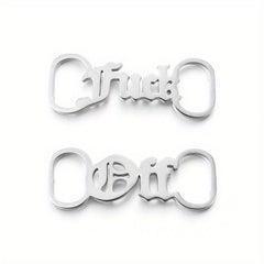 Stainless Steel Name Plate Shoe Clips For Men