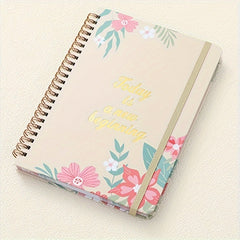 Undated Daily Weekly Planner Notebook Spiral Organizer