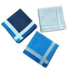 Men's Plaid Business Handkerchief Set