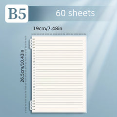 Detachable Spiral Coil High School Student Notebook 60 Sheets