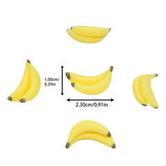 5pcs Mini Simulation Mini Banana DIY Resin Creative Handicraft Resin Accessories