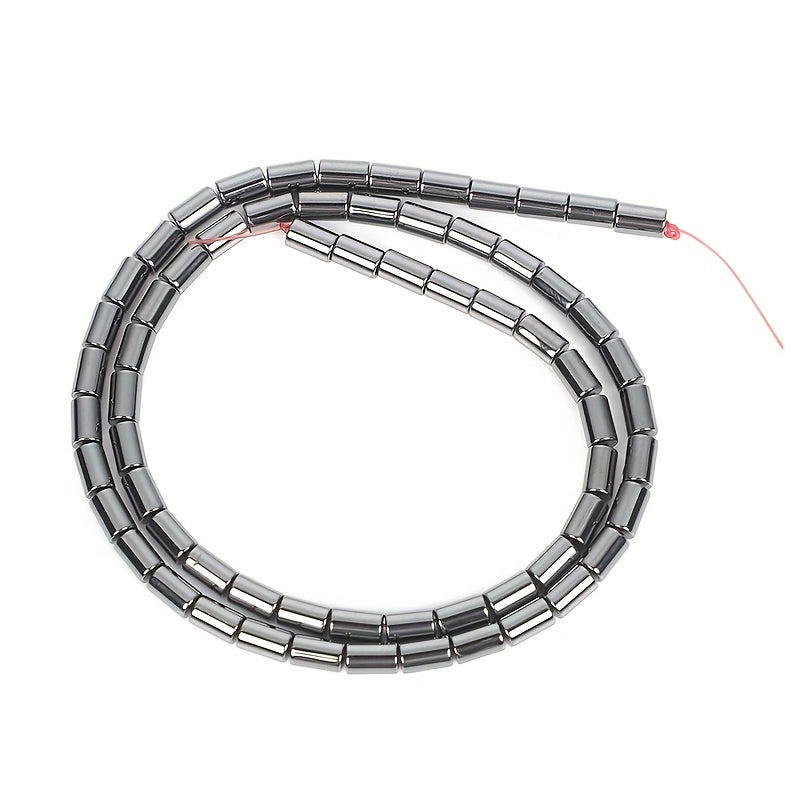 Hematite Stone Beads Cylinder Barrel Loose Beads 3 8mm