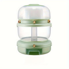 360 Rotating Grain Dispenser Kitchen Beans Container Airtight Grain Box