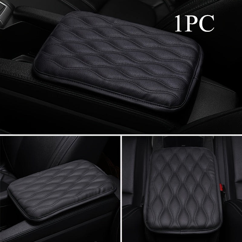 1PC Leather Car Armrest Mat Universal Auto Armrests Storage Box Mats
