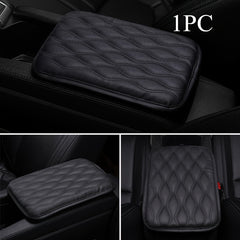 1PC Leather Car Armrest Mat Universal Auto Armrests Storage Box Mats