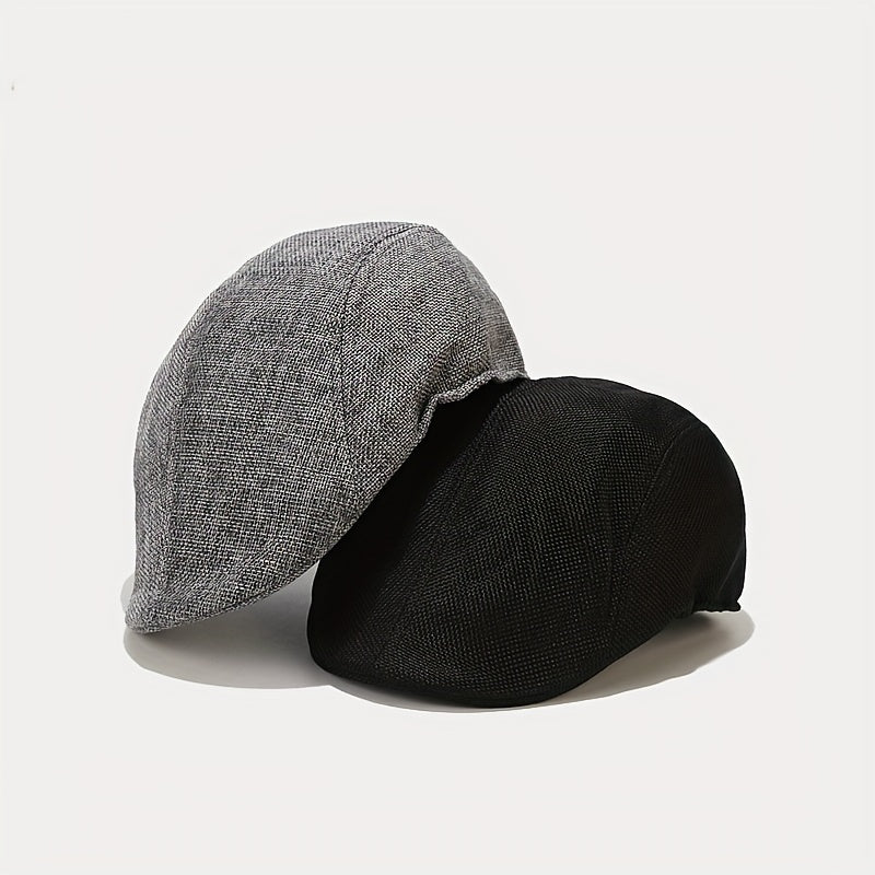 Adjustable Ear Protection Newsboy Cap for Dad Men Women Spring Autumn