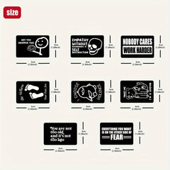 40 Funny Matte Stickers Waterproof Decals with Quotes for Laptops Water Bottles