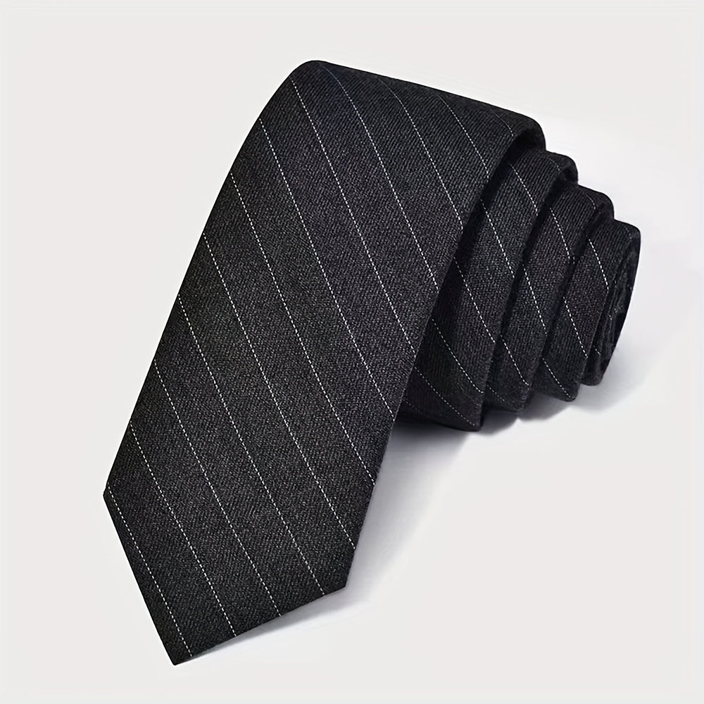Men's Striped Solid Necktie Business Wedding Party Necktie