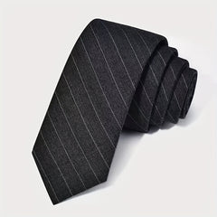 Men's Striped Solid Necktie Business Wedding Party Necktie