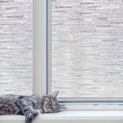 Privacy Window Film Frosted Glass Static Cling Sun Blocking Removable Decor