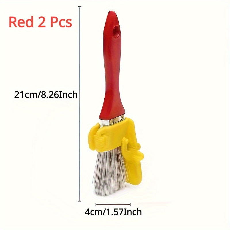 2pcs Paint Edger Tool Handheld Paint Roller Brush Kit Wall Ceiling