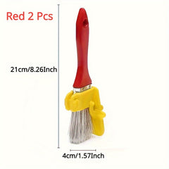 2pcs Paint Edger Tool Handheld Paint Roller Brush Kit Wall Ceiling