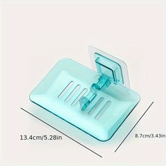 Self-Adhesive Soap Holder Double Layer Soap Sponge Dish