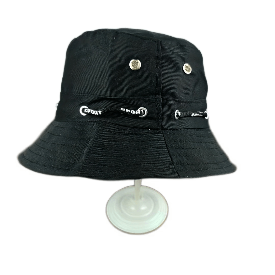 Reversible Drawstring Bucket Hat Lightweight Sun Hat