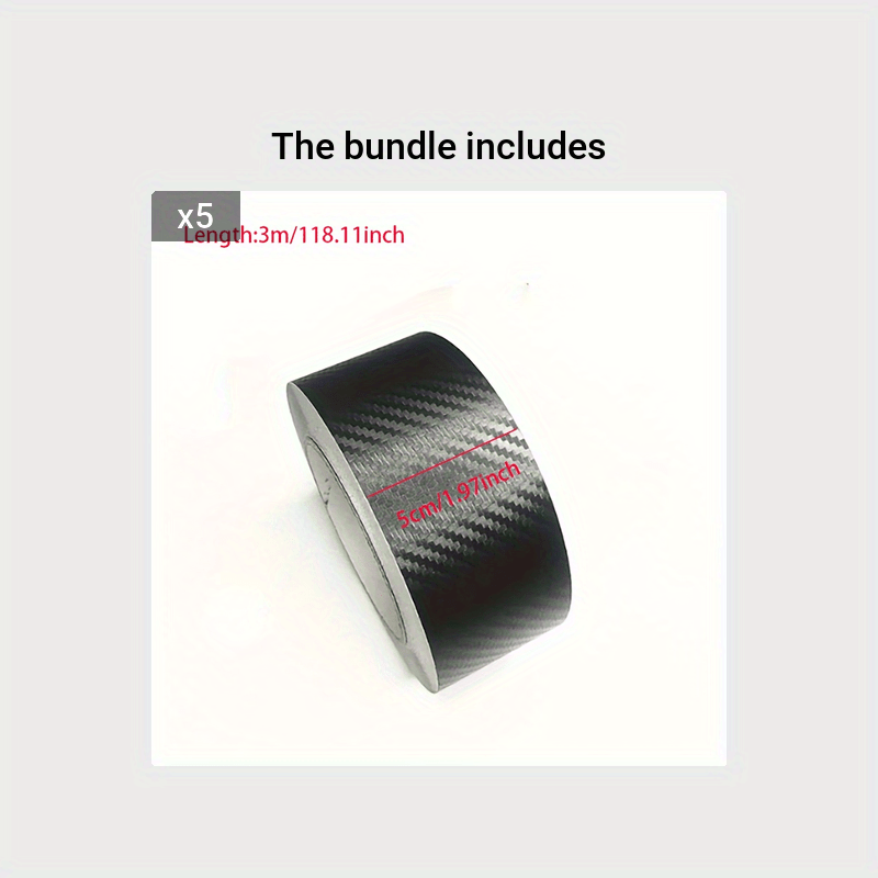 3D Nano Carbon Fiber Car Sticker Tape Anti-Scratch Protection Film