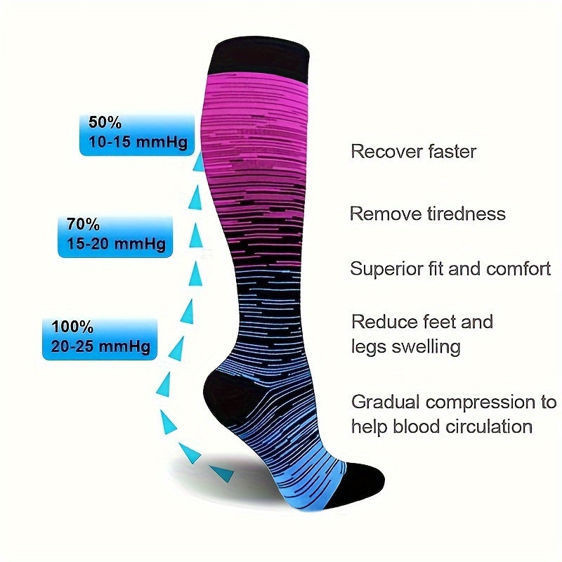 Compression Knee High Socks For Men And Women - Medical Grade