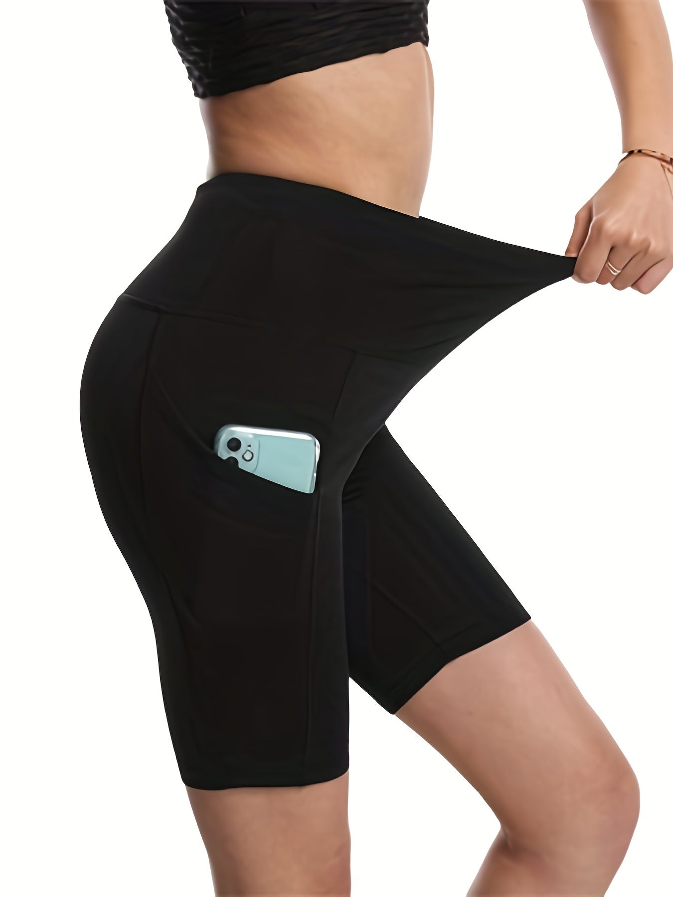 High Waist High Stretch Legging Shorts for Summer Workout - Butt Lifting