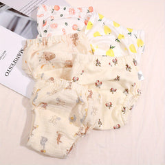 5pcs Baby Fabric Animal Waterproof Diaper Pockets Training Pants