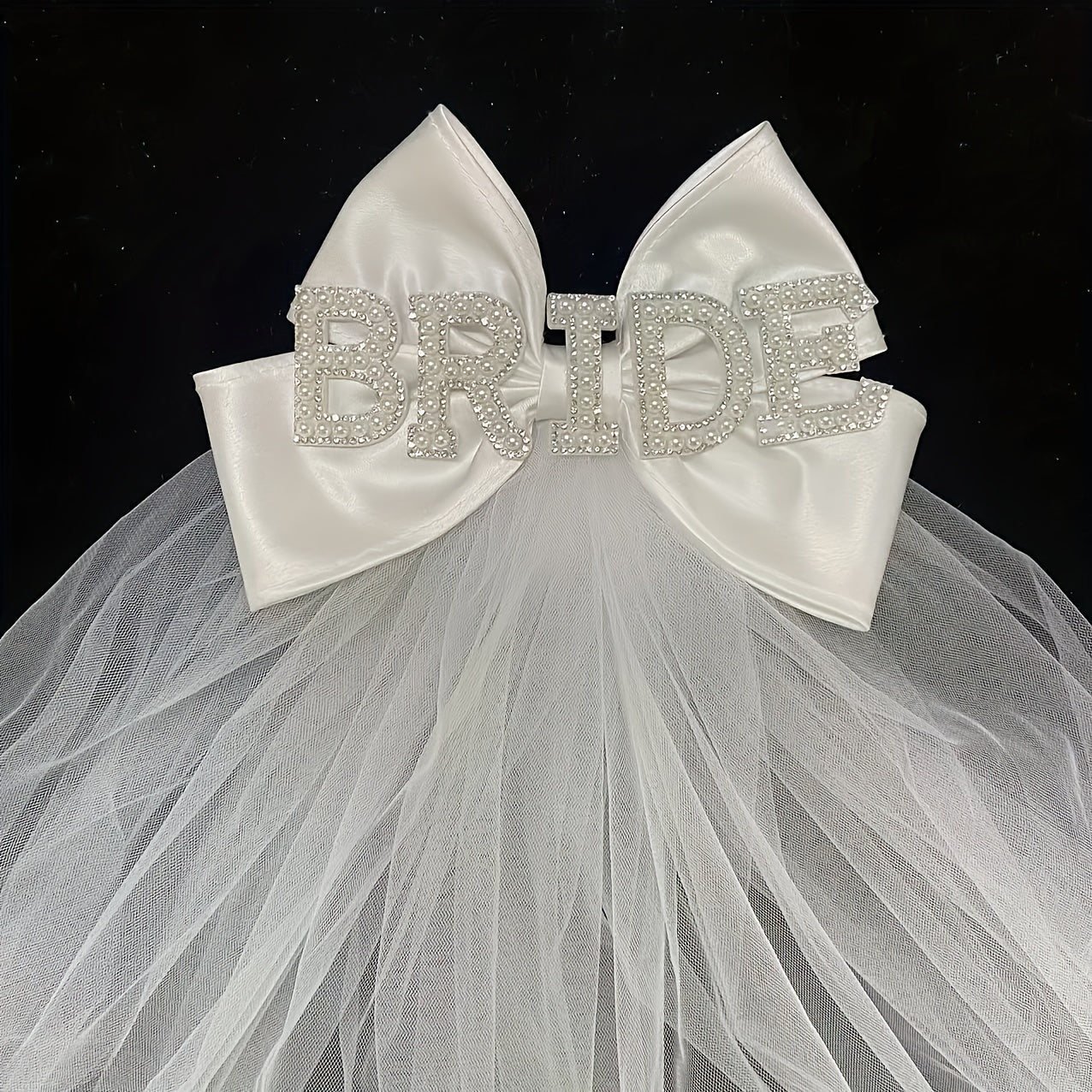 Bridal Rhinestone Bow Headband Wedding Hair Accessory Sparkling Crystals