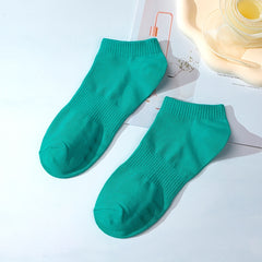 9 Pairs Solid Short Socks Ankle Socks Women's Stockings