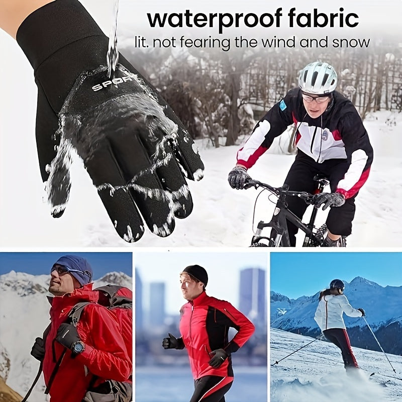 Warm Windproof Waterproof Gloves Touch Screen Outdoor