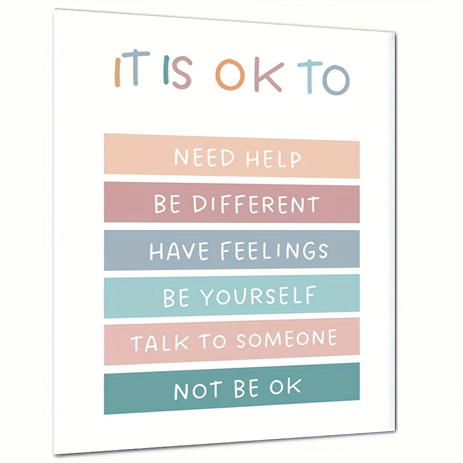 Inspirational Wall Decor Poster 8x10 - Motivate and Uplift Yourself