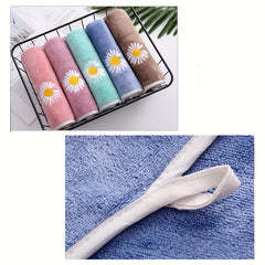 3pcs Quick Drying Towel Embroidered Pattern