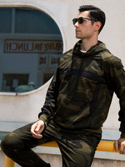 Men's Camouflage 2 Piece Set Sports Hoodie & Jogger Sweatpants