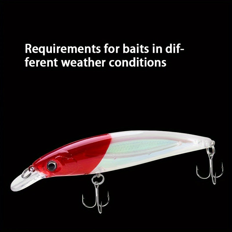 1pc 14g Floating Bionic Minnow Lure Hard Bait With Treble Hook