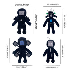 Surveillance Man Tie TV Man Wings Plush Toy Doll