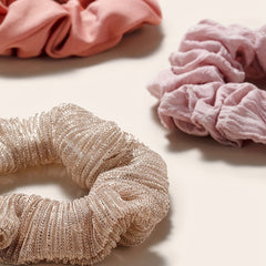10pcs Mixed Scrunchie Hair Tie Hair Accessories For Women Girls