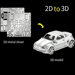 Beetle Car 3D Metal Puzzle DIY Assembly Model